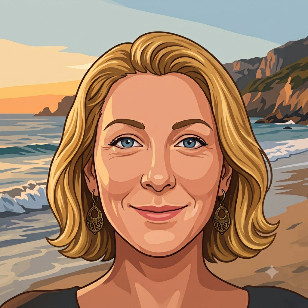 Illustrated portrait of Nina